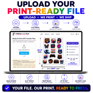 Upload Ready-To-Print DTF Transfer Files