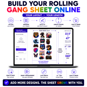 Create A Rolling DTF Gang Sheet