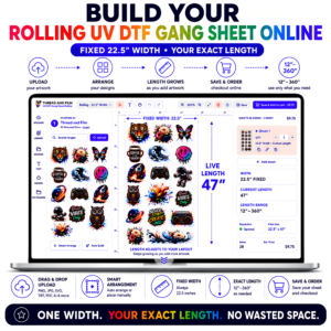 Create A Rolling UV DTF Gang Sheet