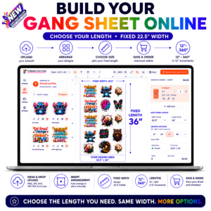 NEW* Create a Fixed Size DTF Gang Sheet