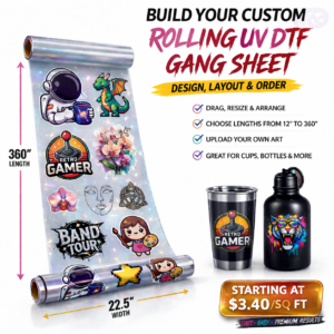 Create Rolling UV DTF Gang Sheet