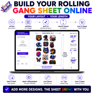 NEW* Create A Rolling Gang Sheet